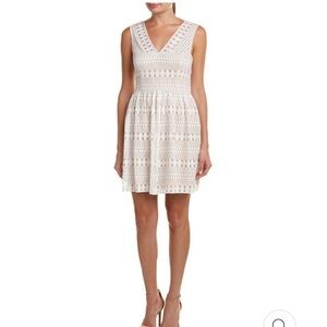 BCBG Camille White Lace Dress - Size 8